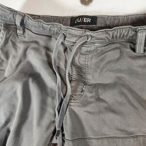 DU/ER No‎ Sweat Jogger Grey Mens Pants 36x29 Tapered Stretch Drawstring Active